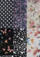 Chiffon Scarves for Women, Multicolor, Pack of 6