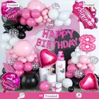 Princess Theme 8th Happy Birthday Decoration,Multicolour,Set Of 1