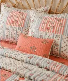 Simple Home 120TC Floral Queen Bedsheet 88x96inch Pink