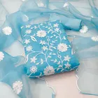 Organza Unstitched Dress Material for Women 