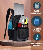 Polyester Backpack for Men & Women, Black