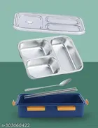 3-Compartment Stainless Steel Insulated Tiffin Box 