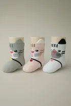 Cotton Spandex Ankle Length Socks for Kids 