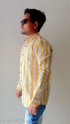 Cotton Blend Striped Shirts for Men, Multicolor, Pack of 3 