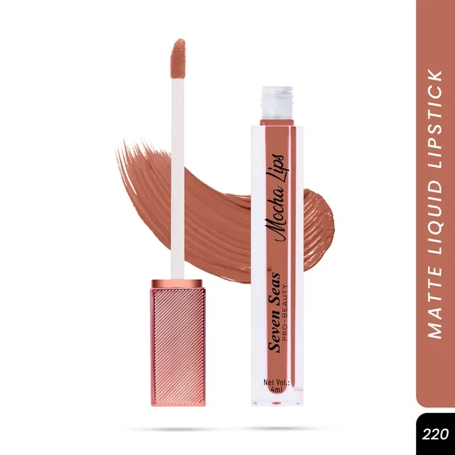 Seven Seas Liquid Lipstick for Women, Nude Flush (4ml)