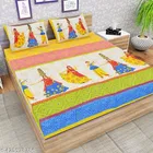 Cotton Queen Bedsheet with 2 Pillow Cover 