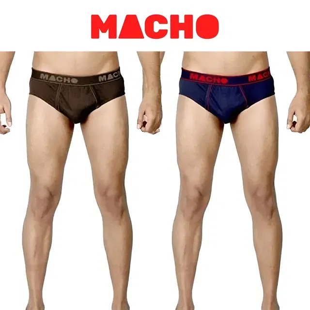 Macho Mens Frenchi Underwear 95 cm - Pack of 2(Color may Vary)