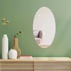 Acrylic Oval Shaped Wall Mirror Stickers 