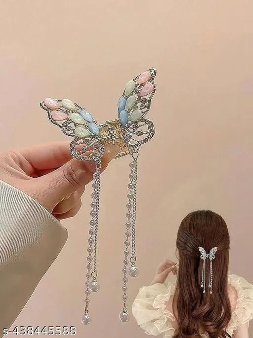 Metal Hair Clutcher for Women & Girls (Multicolor)