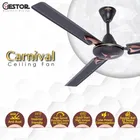 GESTOR CARNIVAL Ultra High Speed 100% CNC Winding 48 Inch Decorative 1200 mm 3 Blade Ceiling Fan  (Smoked Brown | Pack of 1)