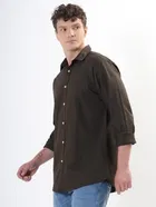 100% Cotton Full Sleeves Solid Shirt for Men 