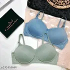 Cotton Solid Bra for Women & Girls, Multicolour, Pack of 3 