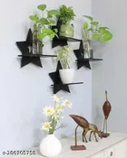 Black BirdWooden Wall Hanging ,Black, Pack of 4