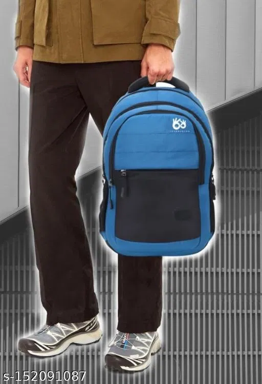 Nylon Backpack for Men & Women, Blue