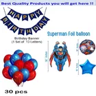Super Man Theme Birthday Decoration,Navy Blue,Set Of 1