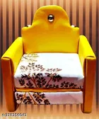 Yellow Wooden Sofa Cum Bed for Baby Krishna 