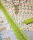 Cotton Printed Unstitched Dress Material for Women 