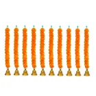 Marigold Artificial Fluffy Garland with Bell In The Bottom 