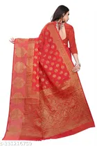 Chanderi Cotton Zari Woven Saree for Women 