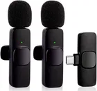 Immutable K9 Wireless Mic for Type C Mobiles for Youtube Dual User Wireless Collar Microphone