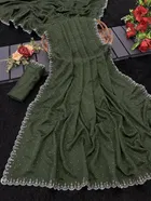 Crepe Embellished Saree for Women 