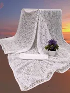 Net Solid Saree for Women 