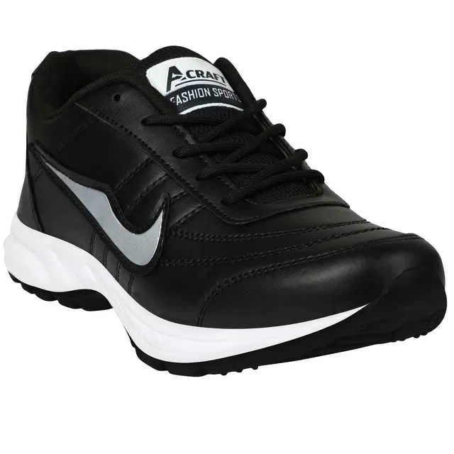 Men's Running Shoes (Black, 7) (V-202)