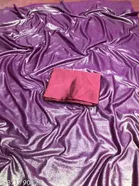 Lycra Solid Saree for Women 
