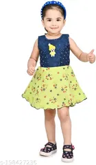 Cotton Blend Frock for Girls 