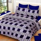 Polycotton Double Size Bedsheet with Pillow Cover 