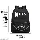 Polyester Backpack Bag, Black