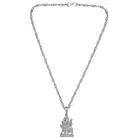 Silver Sherawali MATA Durga Pendant Locket Jewellery for Men and Women 