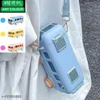 Plastic Bus Shape Sipper Bottle for Kids, Multicolor 