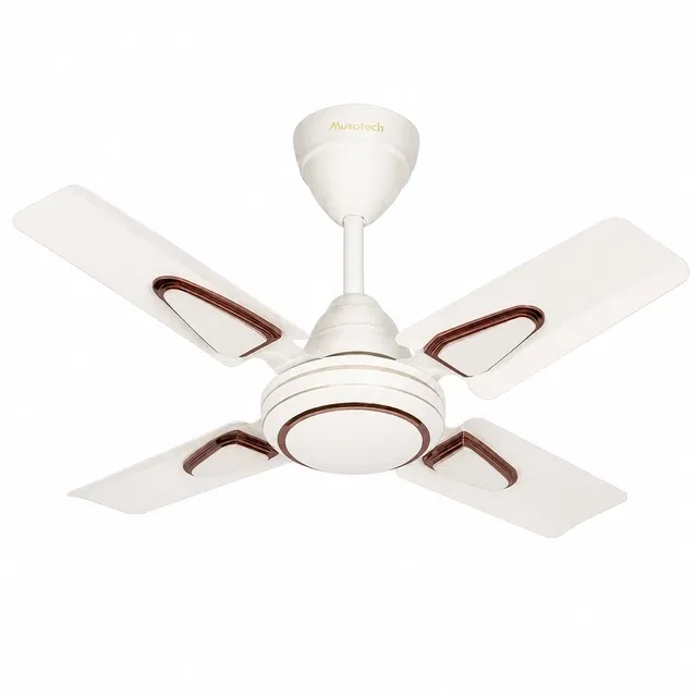Maxotech Deco-I Ultra high Speed 24 Inch 600 mm 4 Blade Ceiling Fan  (Anti Dust | Ivory | Pack of 1)