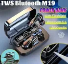 Premium M19 Bluetooth Wireless Earbuds with Charging Case 