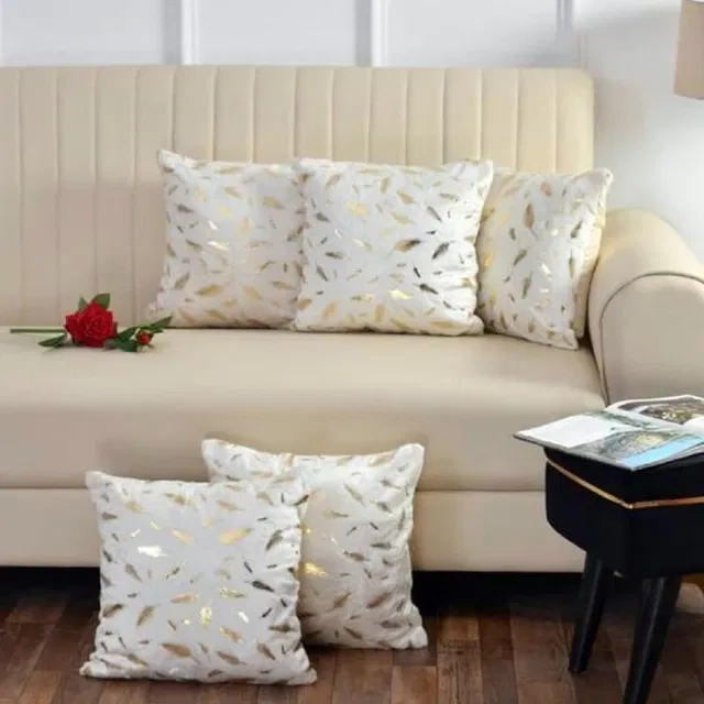 BALLEY Fur Cushion covers Pack of 5 16x16 inches