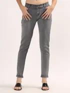 Women Regular Grey Jeans (Grey, Bisc B1, 28)