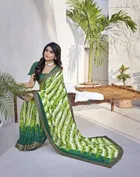 Georgette Printed Saree for Women 