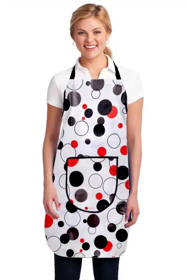 PVC Printed Kitchen Apron (Multicolor)