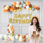 Multicolor Theme 1st Birthday Balloon Decoration Kit , Multicolor, Pack Of 58