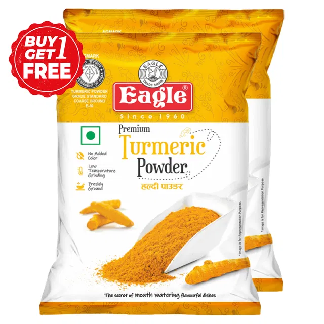 ईगल हल्दी पाउडर 2X500 g (1 के साथ एक मुफ्त)