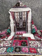 Embroidered Synthetic Crepe Punjabi/All Over Suits 