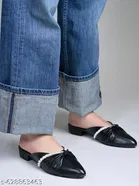 Embellished Pointed Toe Mules for Women 