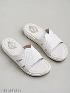 Shoetopia White Platform Sandals 