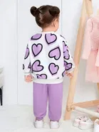 Cotton Blend Printed Clothings Set for Girls,  