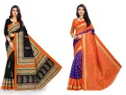 Khadi Silk Printed Saree for Women 