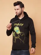 PD Boy Printed Fleece Hoodie for Men 