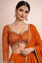 Embroidered Lehenga Choli for Women 