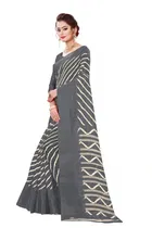 Cotton Linen Printed Saree for Women 