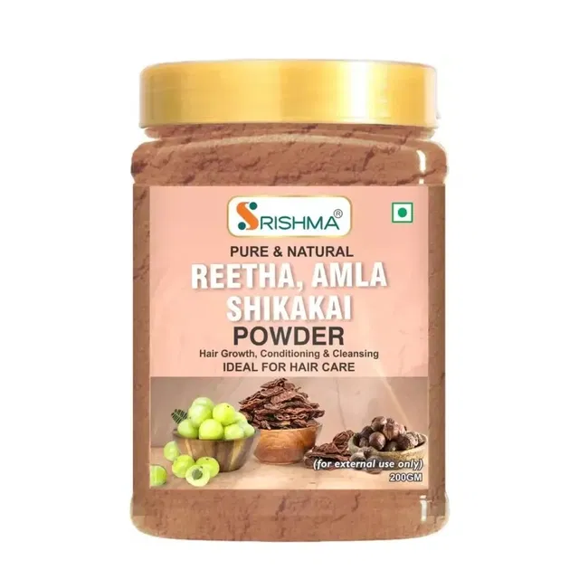 Amla, Reetha, Shikakai Powder (200 g)